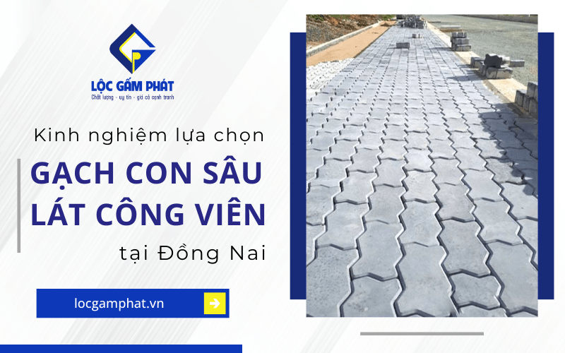 gạch con sâu lát công viên đồng nai
