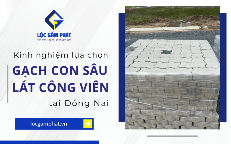 gạch con sâu lát công viên đồng nai