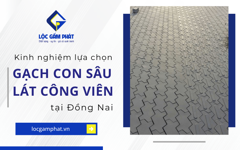 gạch con sâu lát công viên đồng nai