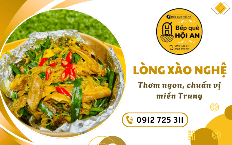 Lòng heo xào nghệ