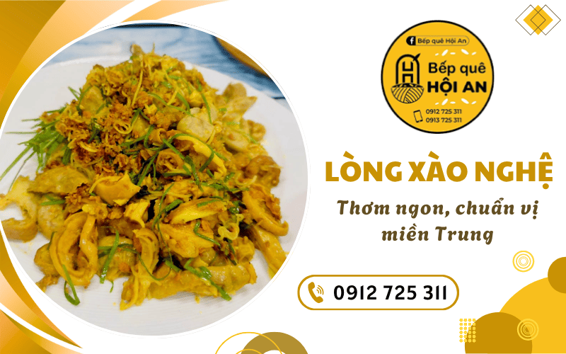 Lòng heo xào nghệ