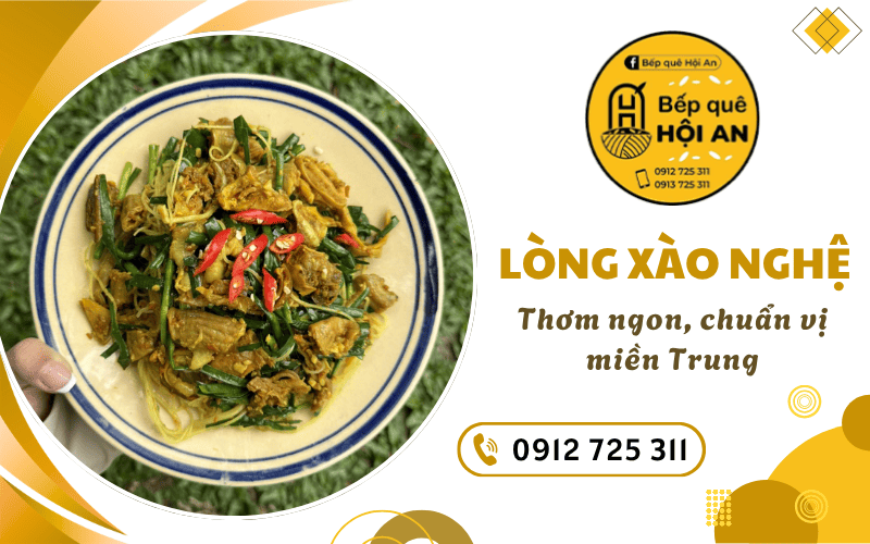 Lòng heo xào nghệ