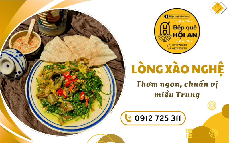 Lòng heo xào nghệ