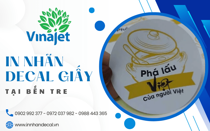 in nhãn decal giấy Bến Tre