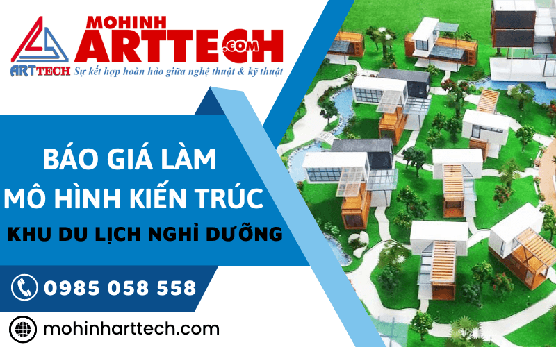 mô hình kiến trúc khu du lịch nghỉ dưỡng