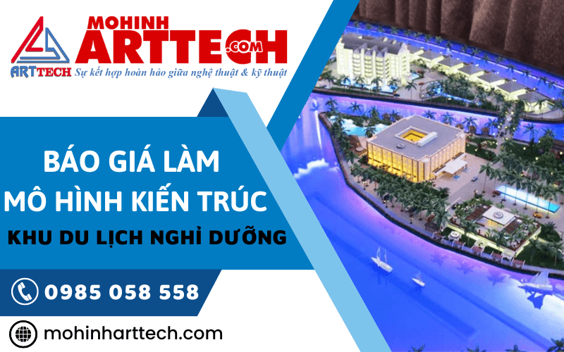 mô hình kiến trúc khu du lịch nghỉ dưỡng