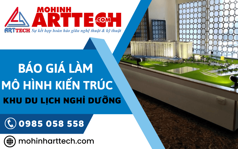 mô hình kiến trúc khu du lịch nghỉ dưỡng