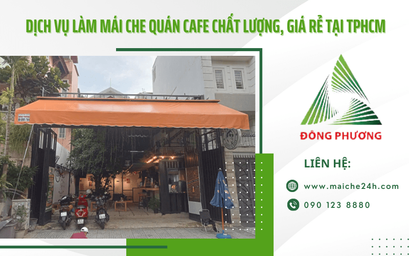 mái che quán cafe