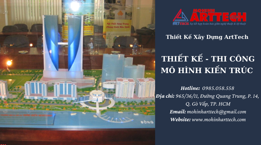 mô hình HƯNG ĐIỀN NEW TOWN - QUẬN 1