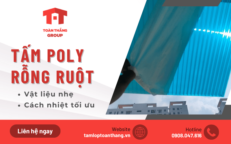 tấm poly rỗng ruột