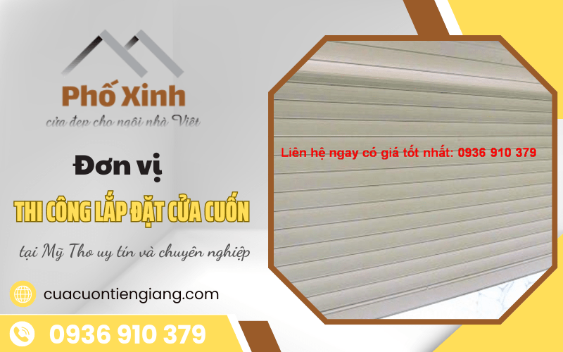 thi công lắp đặt cửa cuốn tại Mỹ Tho