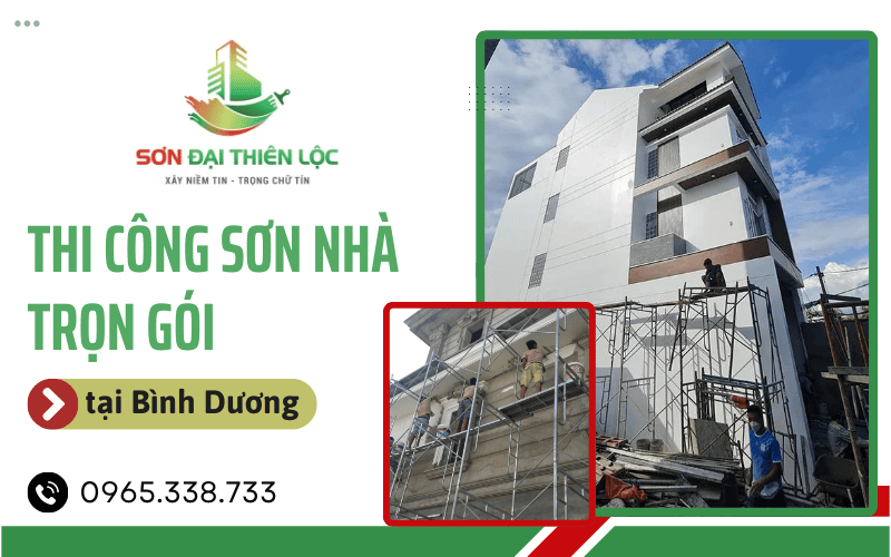 thi công sơn nhà trọn gói tại Bình Dương