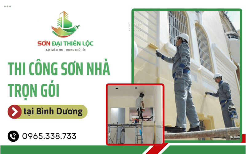 thi công sơn nhà trọn gói tại Bình Dương