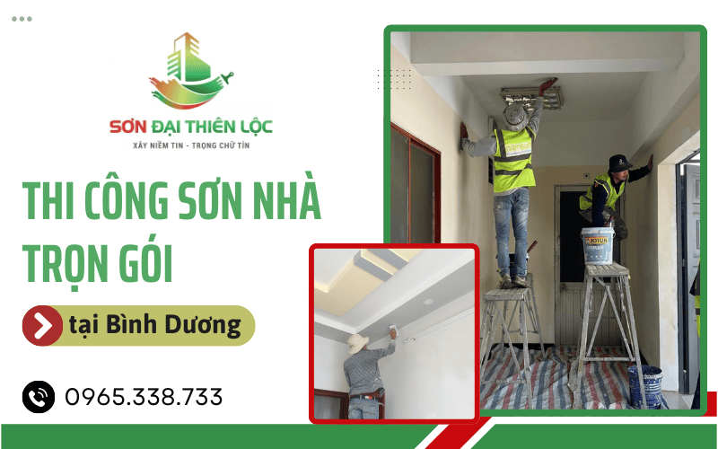 thi công sơn nhà trọn gói tại Bình Dương