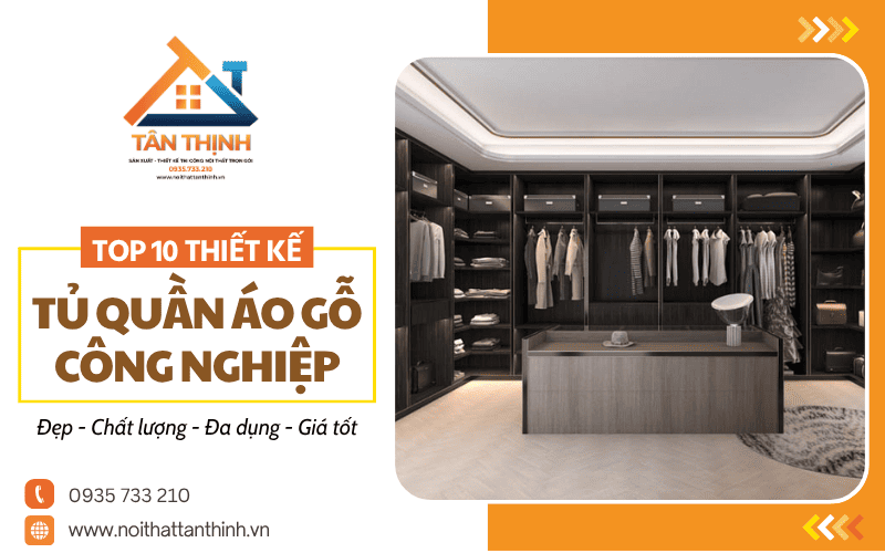 tủ quần áo gỗ công nghiệp đẹp