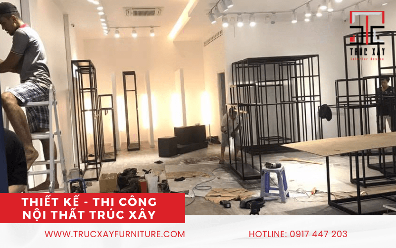 thi công nội thất cửa hàng