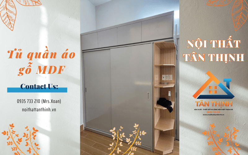 tủ quần áo gỗ MDF