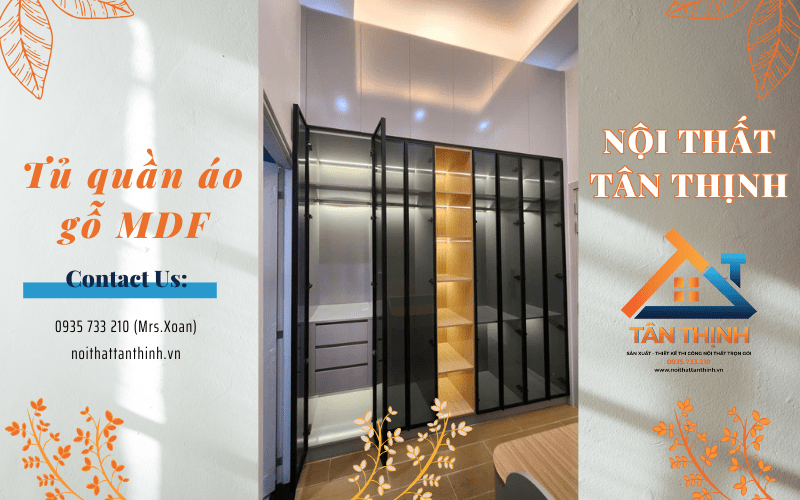 tủ quần áo gỗ MDF