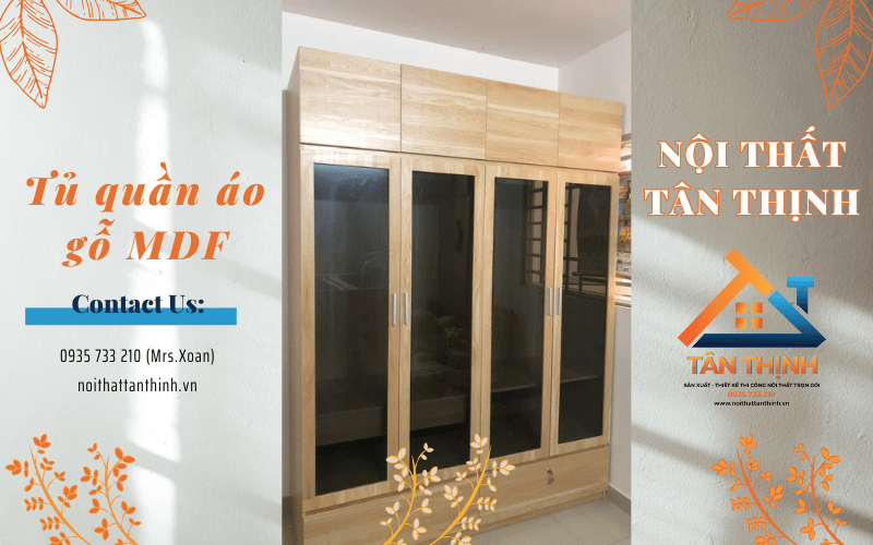 tủ quần áo gỗ MDF