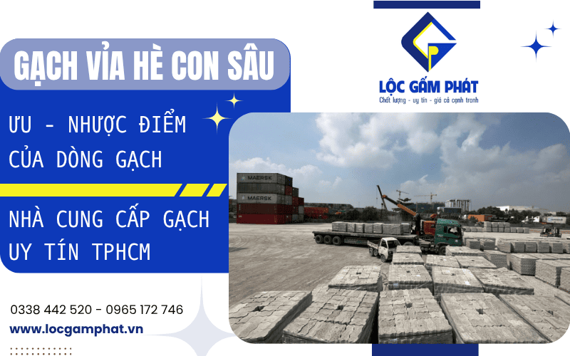 Gạch con sâu vỉa hè