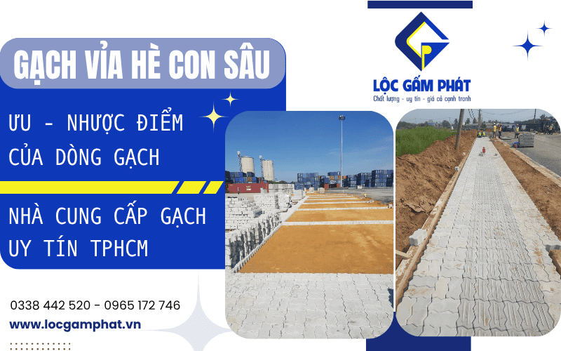 Gạch con sâu vỉa hè