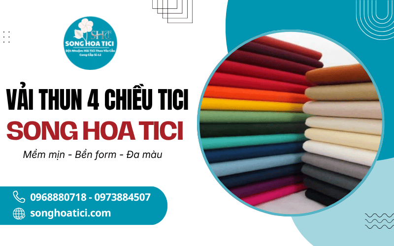 vải thun 4 chiều tici